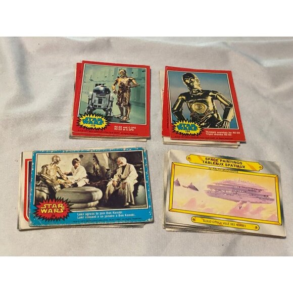 Vintage 1977 O-Pee-Chee Star Wars Trading Card Lot & 1980s - Picture 3 of 5